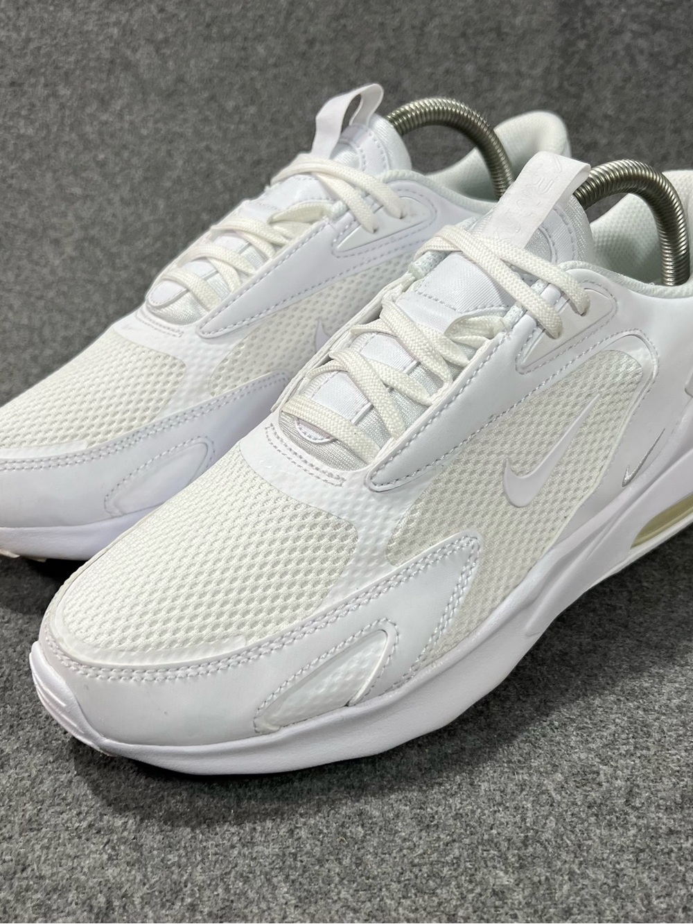 Nike Air Max Bolt Triple White Athletic Shoes Women's Size 9 (CU4152-100)